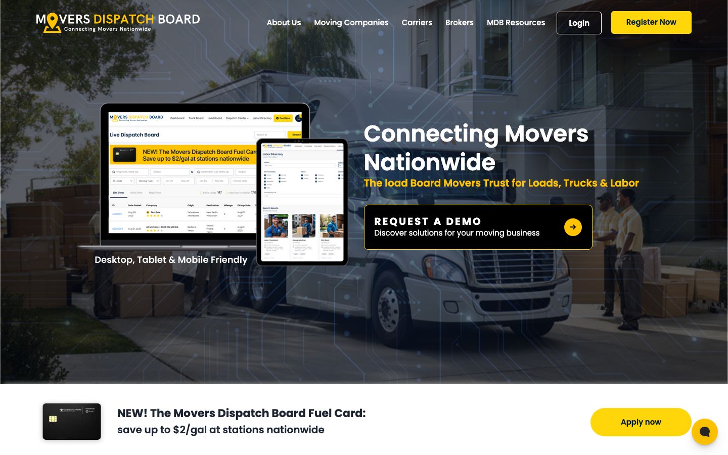 Movers Dispatch Board screenshot 1